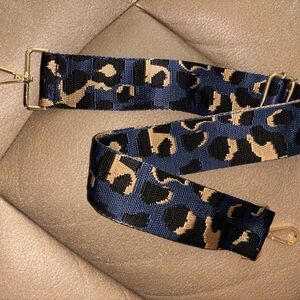 Leopard Print Strap with Gold Hardware